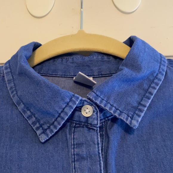 Old Navy sz S chambray/dark denim colored long sleeved dress - Picture 8 of 11